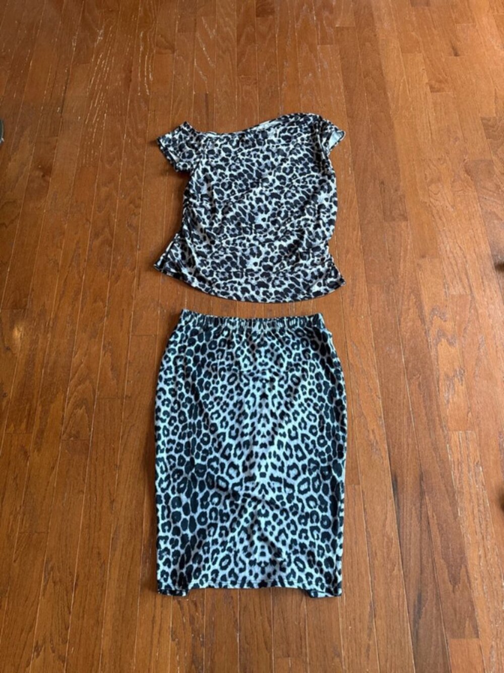 Matching shirt/skirt set